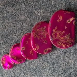 Chinese inspired nesting bags